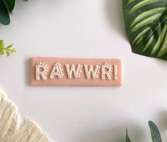 Acrylic RAWRR Rectangle Embosser