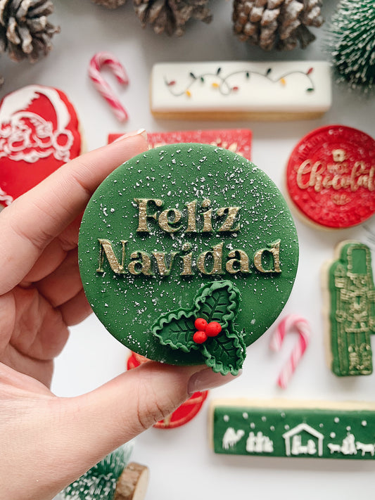 Acrylic Feliz Navidad Embosser