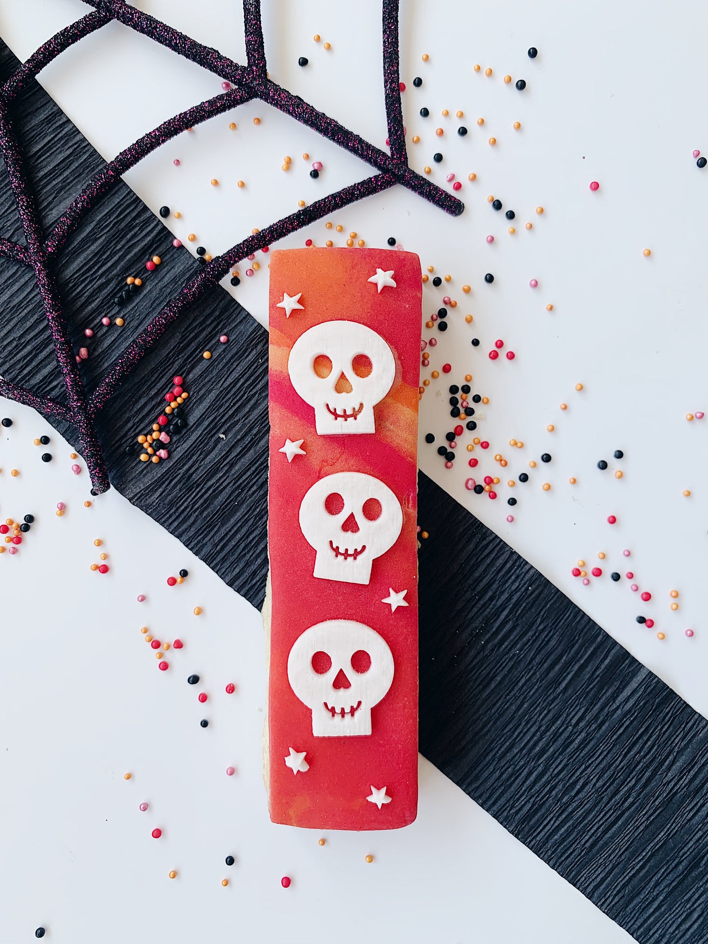 Rectangle Skulls Halloween Embosser