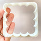 8cm Scalloped Square Cookie Cutter