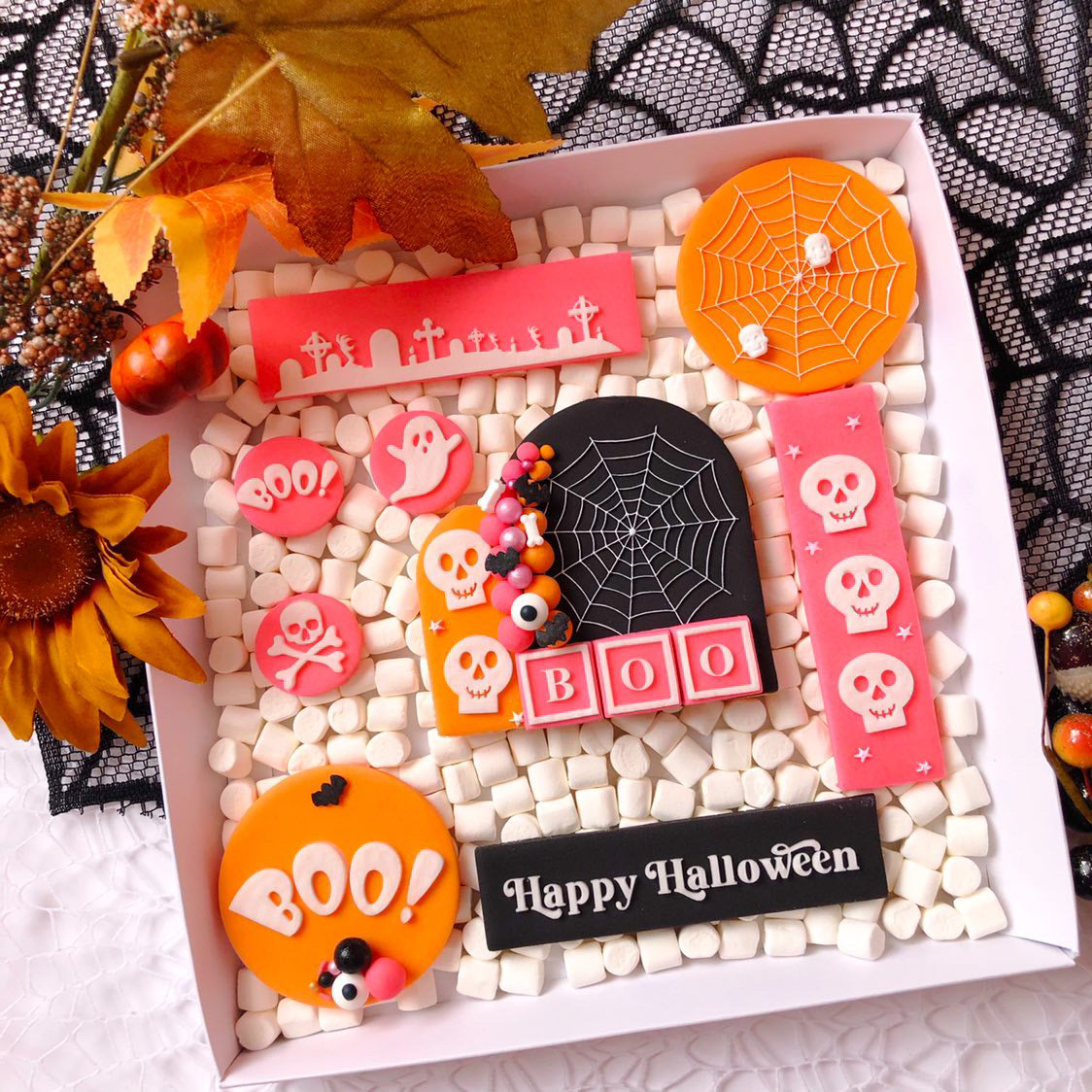 Rectangle Skulls Halloween Embosser